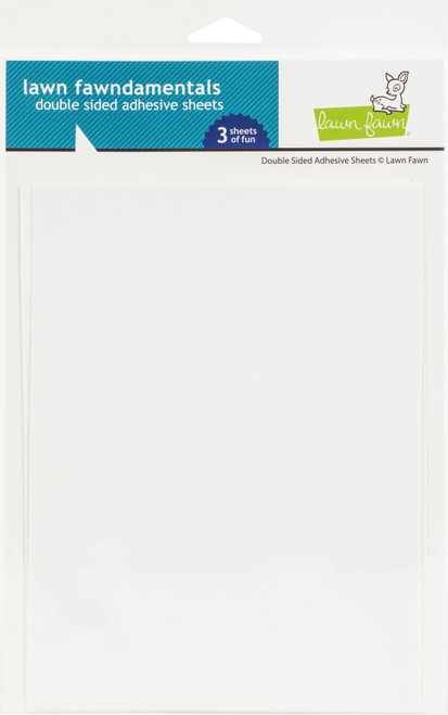 3 Pack - Lawn Fawndamentals Double-Sided Adhesive Sheets 3/Pkg-6"X8" - LF2550 - 789554573788