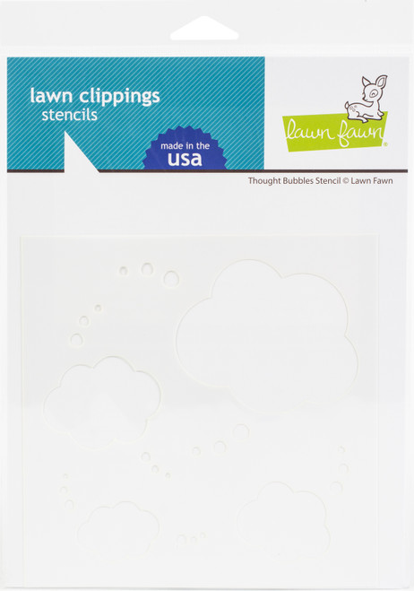 3 Pack Lawn Clippings Stencils-Thought Bubbles LF2577 - 789554574037