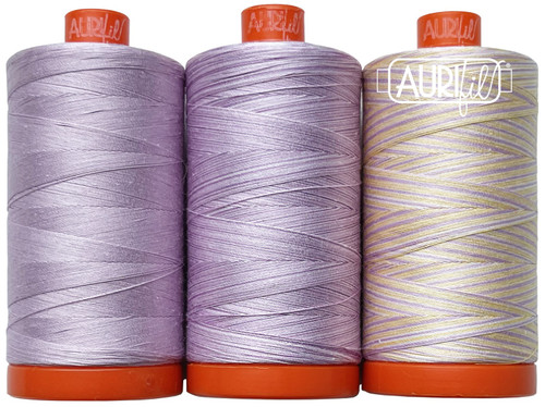 Aurifil 50wt Cotton Color Builder Thread Collection-Hawaiian Blue Ginger AC50CP3-022