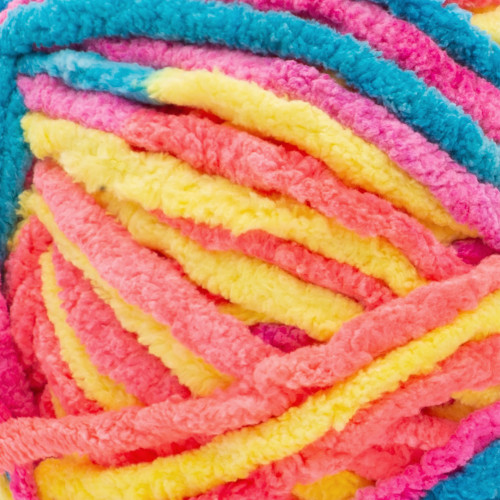 2 Pack - Bernat Blanket Brights Big Ball Yarn-Neon Mix - 161212-12035