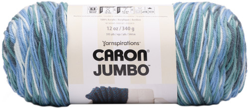 2 Pack - Caron Jumbo Print Yarn-Seafoam - 294009-9040 - 057355457867
