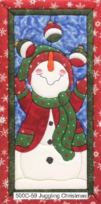 Quilt-Magic No Sew Wall Hanging Kit-Juggling Christmas QM500C59 - 724180050593
