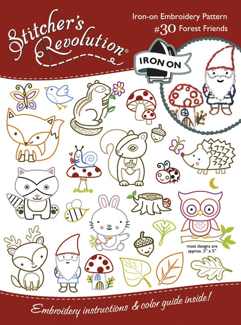 Stitcher's Revolution Iron-On Transfers-Forest Friends SR-30 - 043272200303