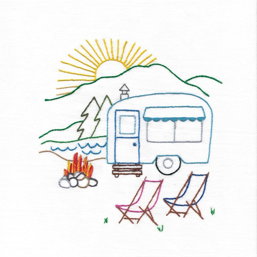 Stitcher's Revolution Iron-On Transfers-Camping Adventures - SR-33 Stitcher's Revolution Iron-On Transfers-Camping Adventures - SR-33