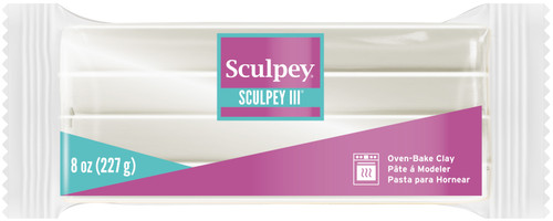 3 Pack - Sculpey III Polymer Clay 8oz-Pearl - S308-1101 - 715891110126 3 Pack - Sculpey III Polymer Clay 8oz-Pearl - S308-1101 - 715891110126