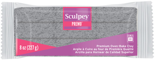 3 Pack - Sculpey Premo Polymer Clay 8oz-Gray Granite - PE08-5065 - 715891506578