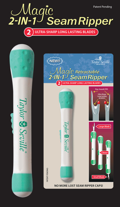 2 Pack - Taylor Seville Magic Retractable 2-In-1 Seam Ripper- - 219850 - 766152219850