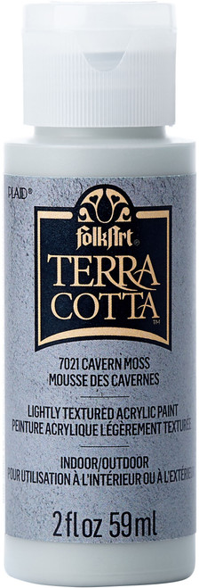 FolkArt Terra Cotta Acrylic Paint 2oz-Cavern Moss FTC-7021 - 028995070211