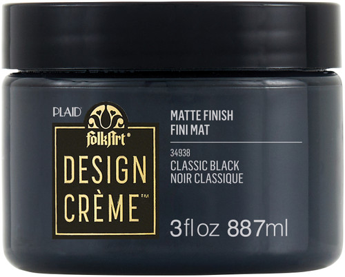 FolkArt Design Creme 3oz-Classic Black -FDC-34938 - 028995349386