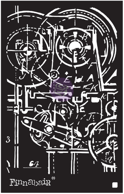 Finnabair Stencil 6"X9"-Machinery PSTEN6X9-68984 - 655350968984