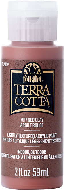 FolkArt Terra Cotta Acrylic Paint 2oz-Red Clay - FTC-7017 - 028995070174