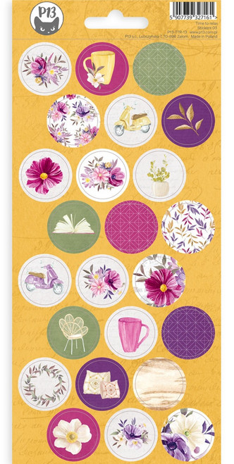 Time To Relax Cardstock Stickers 4"X9"-#03 - P13TTR13 - 59077393271615907739327161