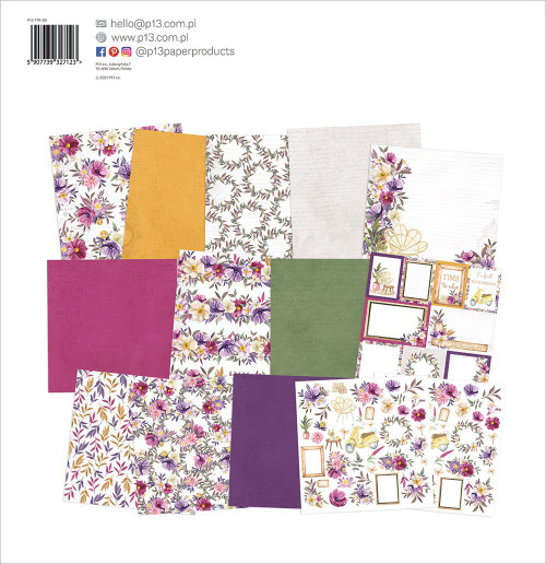 P13 Double-Sided Paper Pad 12"X12" 12/Pkg-Time To Relax P13TTR08