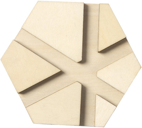 Plaid Mod Podge Hex River Pouring Coasters 5/Pkg-4"X4"X.0125" CS56934E