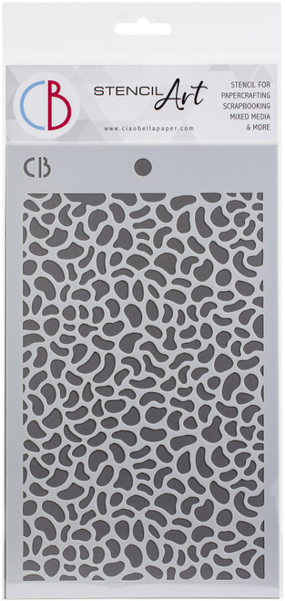 3 Pack Ciao Bella Stencil Art Texture Stencil 5"X8"-Animal Dots MS047 - 8052789435698