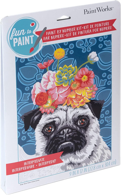 2 Pack Paint Works Paint By Number Kit 9"X12"-Social Anxiety Dog 91809 - 088677918095