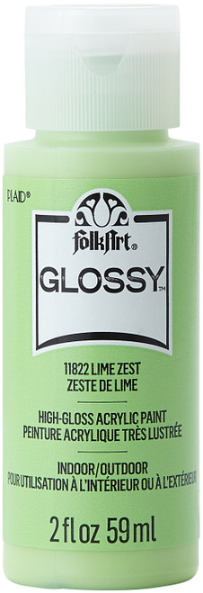 FolkArt Glossy Paint 2oz-Lime Zest - 11-11822 - 028995118227