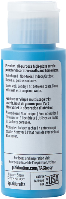 FolkArt Glossy Paint 2oz-Poolside - 11-11826