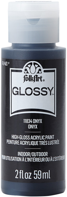 FolkArt Glossy Paint 2oz-Onyx - 11-11834 - 028995118340 FolkArt Glossy Paint 2oz-Onyx - 11-11834 - 028995118340