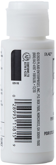 FolkArt Glossy Paint 2oz-Brilliant White - 11-11815 FolkArt Glossy Paint 2oz-Brilliant White - 11-11815