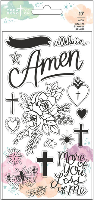 3 Pack Creative Devotion Draw Near Clear Stamps 17/Pkg-Icon & Phrase 34007162 - 718813438179