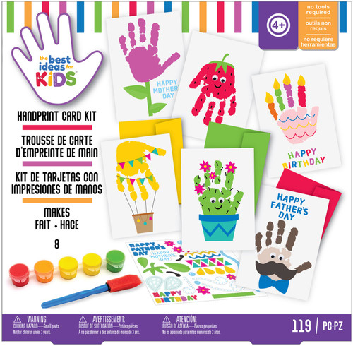 American Crafts Best Ideas For Kids Craft Kit-Handprint Cards 369717 - 718813697170