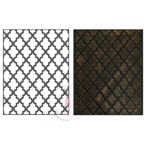 3 Pack - Dress My Craft Embossing Folder 4.25"X5.75"-Lattice - DMCE2280