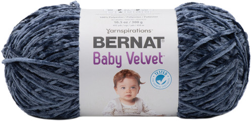 Bernat Baby Velvet Big Ball Yarn-Indigo Velvet -164186-86035 - 057355448988