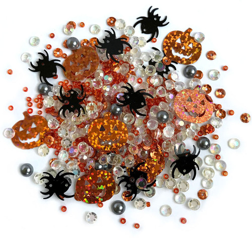 Buttons Galore Sparkletz Embellishment Pack 10g-Creepy Halloween - SPK-154 - 840934075831