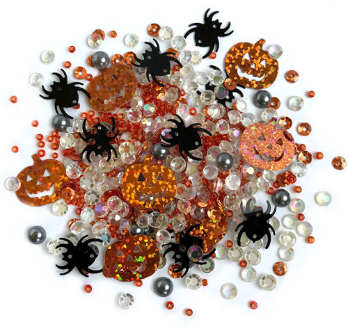 Buttons Galore Sparkletz Embellishment Pack 10g-Creepy Halloween SPK-154 - 840934075831