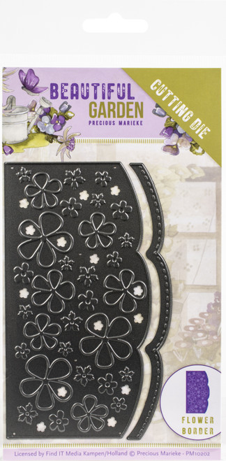 Find It Trading Precious Marieke Die-Flower Border, Beautiful Garden PM10202 - 8718715093843