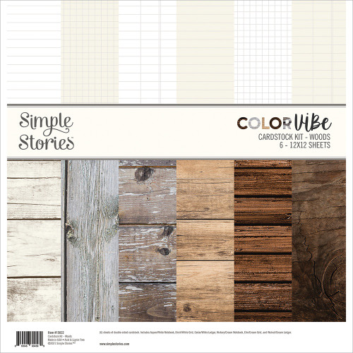 2 Pack - Simple Stories Color Vibe Double-Sided Paper Pack 6/Pkg-Woods - SCV15822 - 810046694589 2 Pack - Simple Stories Color Vibe Double-Sided Paper Pack 6/Pkg-Woods - SCV15822 - 810046694589