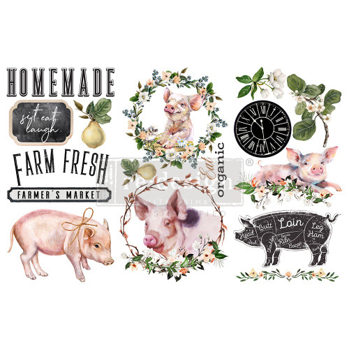 Prima Marketing Re-Design Decor Transfers 6"X12" 3/Sheets-Farm Fresh - RE653439 - 655350653439
