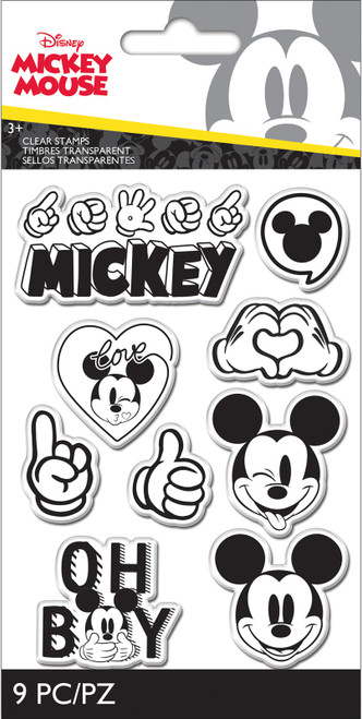 2 Pack EK Disney Clear Stamps-Mickey 53000053 - 015586021738