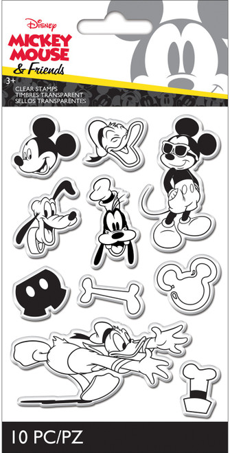 2 Pack EK Disney Clear Stamps-Mickey & Friends 53000056 - 015586021769
