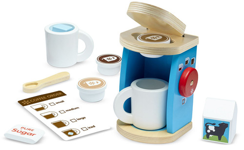 11-Pc. Wooden Brew & Serve Coffee Play Set - 51352