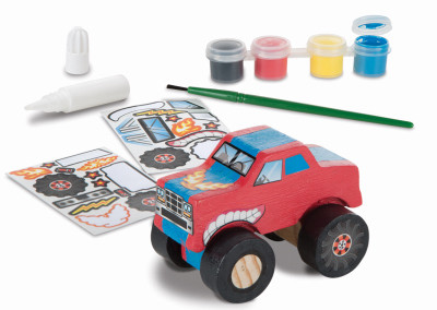 Melissa & Doug Decorate-Your-Own Wooden Kit-Monster Truck - MDDYO4-9524 - 000772095242