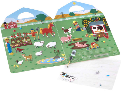 Melissa & Doug Puffy Sticker Play Set-On The Farm 52 Stickers MD9408