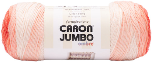 Caron Jumbo Print Ombre Yarn-Salmon - 296619-19002 - 057355462878