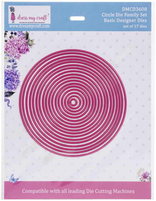 Dress My Craft Basic Designer Dies-Circle Family - DMCD3608 - 194186008490