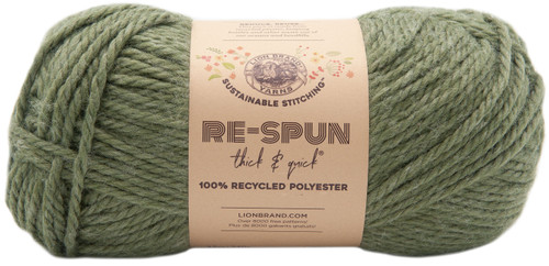 Lion Brand Re-Spun Thick & Quick Yarn-Evergreen 843-174 - 023032078960