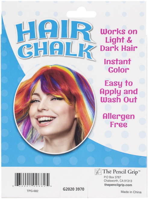 Kwik Stix Hair Chalk 6/Pkg-Assorted Colors - TPG682