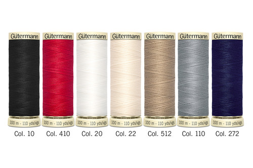 Gutermann Sew-All Polyester Thread Set 7 Spools-Basic 742716 - 077780028104