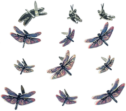 6 Pack - Eyelet Outlet Shape Brads 12/Pkg-Dragonfly - QBRD2-213 - 810787025857 6 Pack - Eyelet Outlet Shape Brads 12/Pkg-Dragonfly - QBRD2-213 - 810787025857