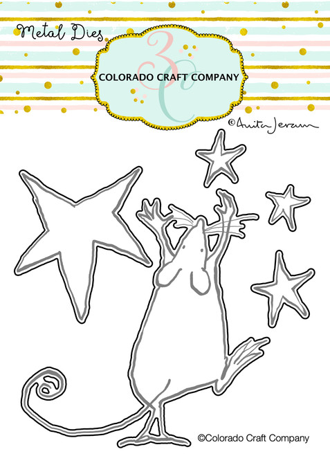 Colorado Craft Company Metal Die Set-Falling Star-By Anita Jeram C3AJ586D - 810043855860