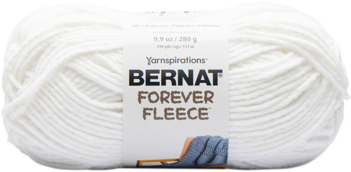 Bernat Forever Fleece Yarn-White Noise - 166061-61004 - 057355484665