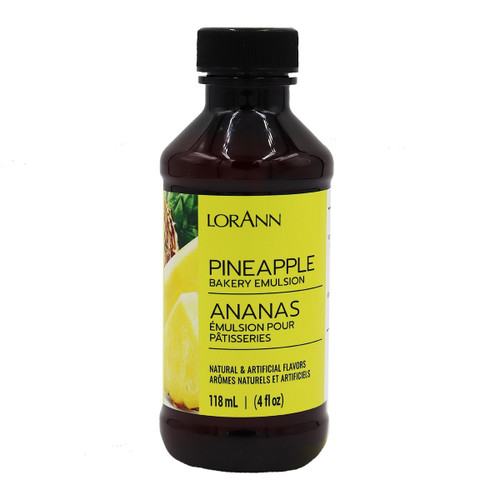 3 Pack Lorann Oils Bakery Emulsions Natural & Artificial Flavor 4oz-Pineapple -0806-0741