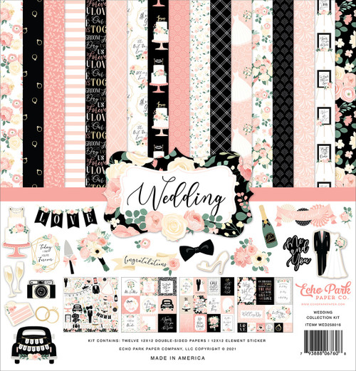 Echo Park Collection Kit 12"X12"-Wedding - ED258016 - 793888067608