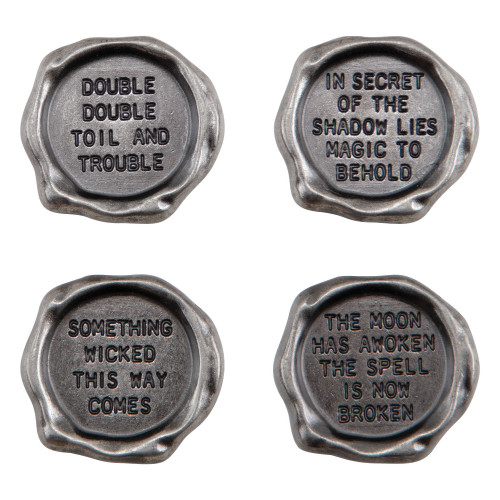2 Pack Idea-Ology Metal Quote Seals 4/Pkg-Halloween TH94163 - 040861941630