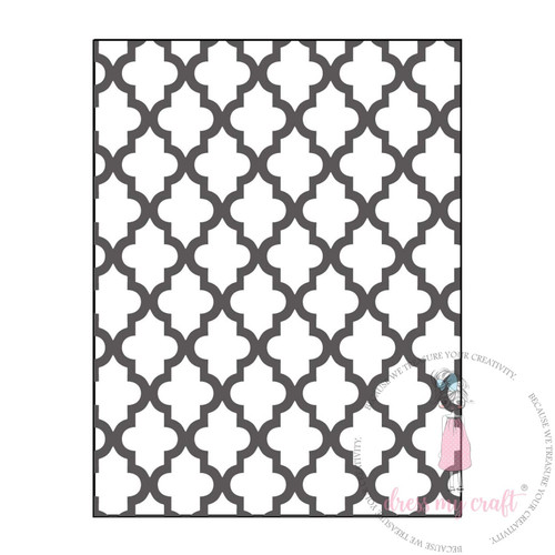 Dress My Craft Embossing Folder 4.25"X5.75"-Lattice - DMCE2280